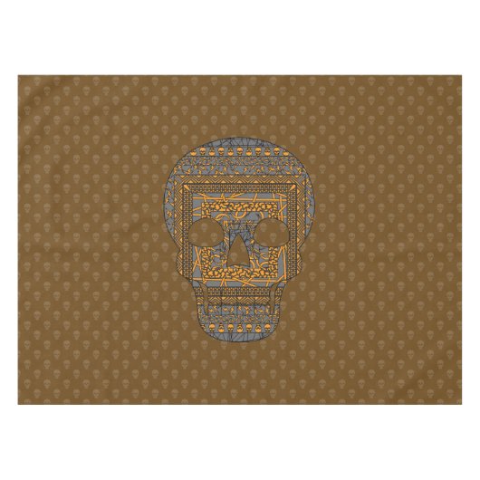 Halloween Skull Tablecloth Tischdecke (Vorderseite (Horizontal))