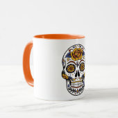 Halloween Skull Tasse (Vorderseite Links)