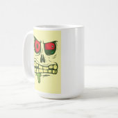 Halloween Skull-Tasse Kaffeetasse (Vorderseite Links)