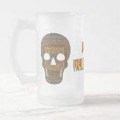 Halloween Skull-Tasse Mattglas Bierglas (Links)