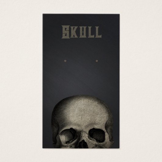 Halloween Skull Theme Earring Display Card (Vorderseite)