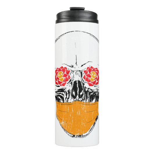 Halloween Skull Thermosbecher (Vorderseite)