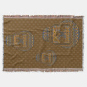 Halloween Skull Throw Blanket Decke (Vorderseite)