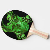 Halloween Skull Tischtennis Schläger (Seitenansicht)