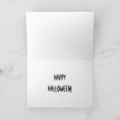 Halloween Skull Topiary Karte (Innenseite)