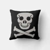 Halloween-Skull und Knochen-Kissen Kissen (Rückseite)