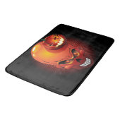 Halloween Skull und Pumpkin Badematte (Schrägansicht)