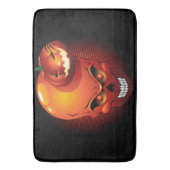 Halloween Skull und Pumpkin Badematte (Vorderseite Vertikal)