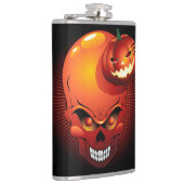 Halloween Skull und Pumpkin Flachmann (Rechts)