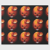 Halloween Skull und Pumpkin Geschenkpapier (Flach)