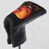 Halloween Skull und Pumpkin Golf Headcover (3/4 Vorderseite)