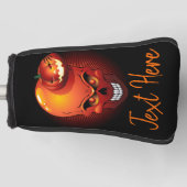 Halloween Skull und Pumpkin Golf Headcover (Vorderseite)
