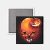 Halloween Skull und Pumpkin Magnet (Vorderseite/Rückseite)