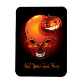Halloween Skull und Pumpkin Magnet (Vertikal)