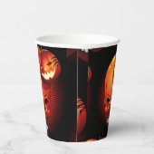 Halloween Skull und Pumpkin Pappbecher (Rechts)