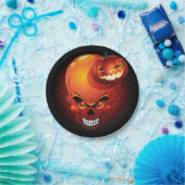 Halloween Skull und Pumpkin Pappteller (Party)