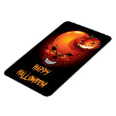 Halloween Skull und Pumpkin Premium Flexi Magnet (Linke Seite)