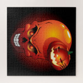 Halloween Skull und Pumpkin Puzzle (Horizontal)