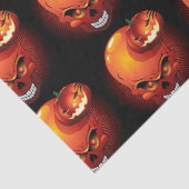 Halloween Skull und Pumpkin Seidenpapier (Detail)