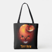 Halloween Skull und Pumpkin Tasche (Rückseite)