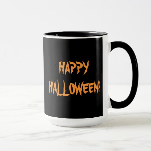 Halloween Skull und Pumpkin-Tasse Tasse (Rechts)