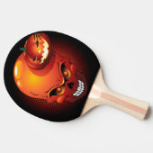 Halloween Skull und Pumpkin Tischtennis Schläger (Seitenansicht)