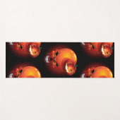 Halloween Skull und Pumpkin Yogamatte (Vorderseite (Horizontal))