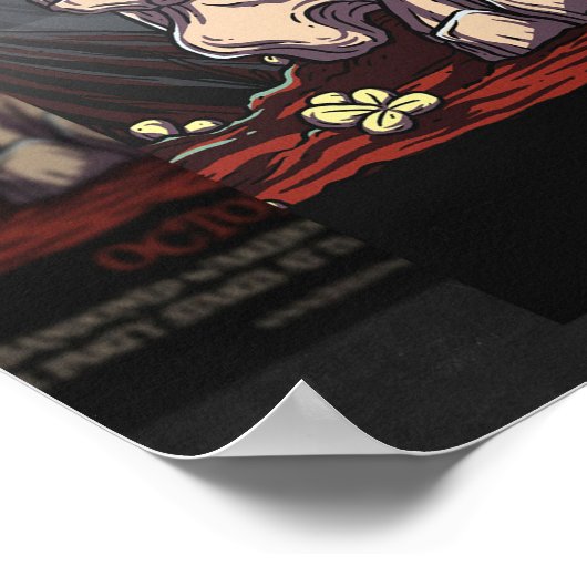 Halloween Skull und Zombie Claw Poster (Ecke)