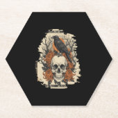 Halloween Skull Untersetzer (Vorderseite)