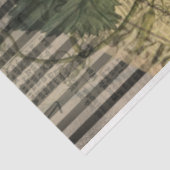 Halloween Skull Vintag Clock und Green Pumpkin Seidenpapier (Ausschnitt)