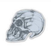 Halloween Skull Vinyl Aufkleber (Vorderseite)