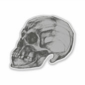 Halloween Skull Vinyl Aufkleber (Vorderseite)