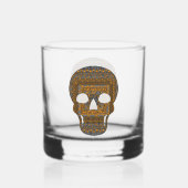 Halloween Skull Whiskyglas (Rückseite)