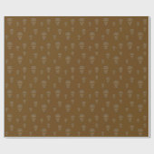 Halloween Skull Wrapping Paper Geschenkpapier (Flach)