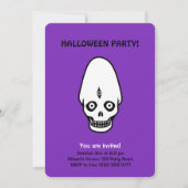 Halloween-Skulls auf Einladung von Black & PurpIe (Vorderseite)