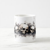 Halloween Skulls Design Keramik Tasse (Mittel)