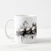 Halloween Skulls Design Keramik Tasse (Links)