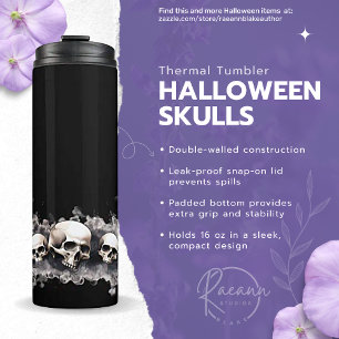 Halloween Skulls Design Thermal Tumbler Thermosbecher