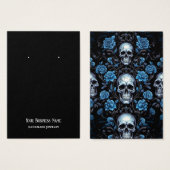 Halloween Skulls Earring Display Card (Vorne & Hinten)