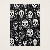 Halloween Skulls Earring Display Card (Rückseite)