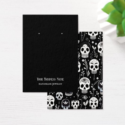 Halloween Skulls Earring Display Card (Schreibtisch)