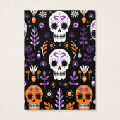 Halloween Skulls Earring Display Card (Rückseite)