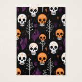 Halloween Skulls Earring Display Card (Rückseite)