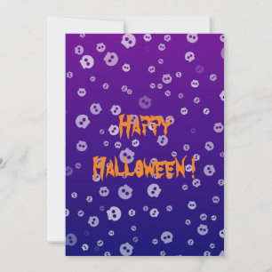 Halloween Skulls Flat Card