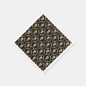 Halloween-Skulls & Fledermäuse Party Serviette (Ecke)