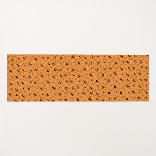 Halloween Skulls Ghosts Ditzy Pattern | Yoga Mat Yogamatte (Vorderseite (Horizontal))