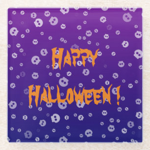 Halloween Skulls Glasuntersetzer