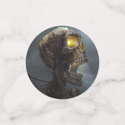 Halloween Skulls & Grim Sensenmanns Konfetti (Klein Vorderseite)