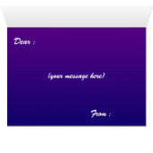 Halloween Skulls Grußkarte (Innenansicht Horizontal (Unten))