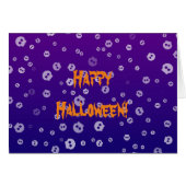 Halloween Skulls Grußkarte (Vorderseite (Horizontal))